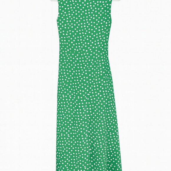 Club L London Green Polka Dot Wrap Dress – Size Small - Picture 3 of 3